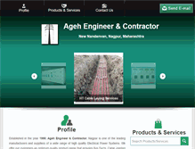 Tablet Screenshot of agehelectricalcontractors.com